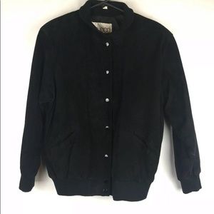 @ Vtg Pia rucci Snap Front Jacket Suede/Leather‎ BA